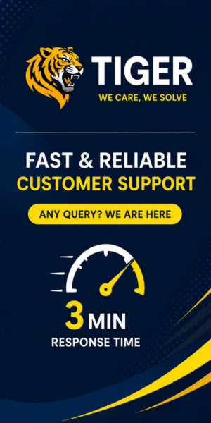 Tiger Customer Support Banner